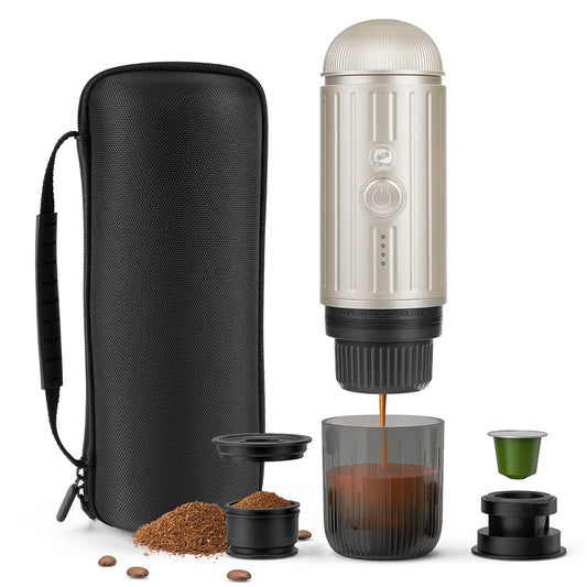 Wireless Electric Portable Espresso Coffee Machine for Car & Home Camping